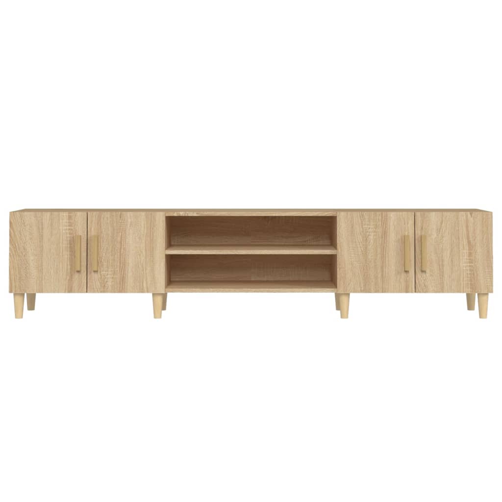 Wooden TV Stand 180cm Wide With 4 Doors - Vantage Home