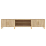 Wooden TV Stand 180cm Wide With 4 Doors - Vantage Home