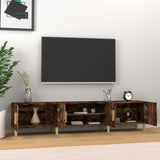 Wooden TV Stand 180cm Wide With 4 Doors - Vantage Home