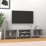 Wooden TV Stand 180cm Wide With 4 Doors - Vantage Home