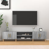 Wooden TV Stand 180cm Wide With 4 Doors - Vantage Home