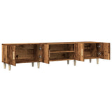 Wooden TV Stand 180cm Wide With 4 Doors - Vantage Home