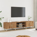Wooden TV Stand 180cm Wide With 4 Doors - Vantage Home