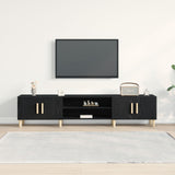 Wooden TV Stand 180cm Wide With 4 Doors - Vantage Home
