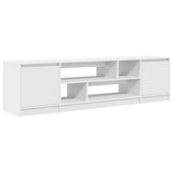 Wooden TV Stand 188.5cm Wide With 2 Doors - Vantage Home