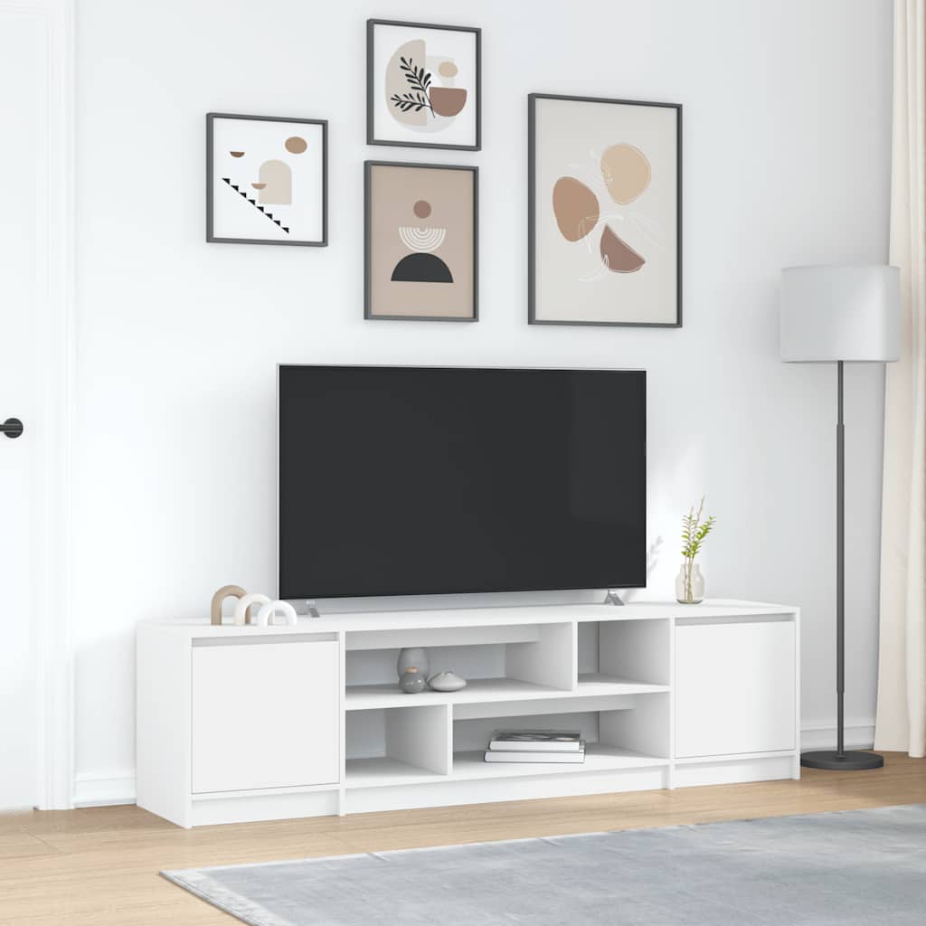 Wooden TV Stand 188.5cm Wide With 2 Doors - Vantage Home