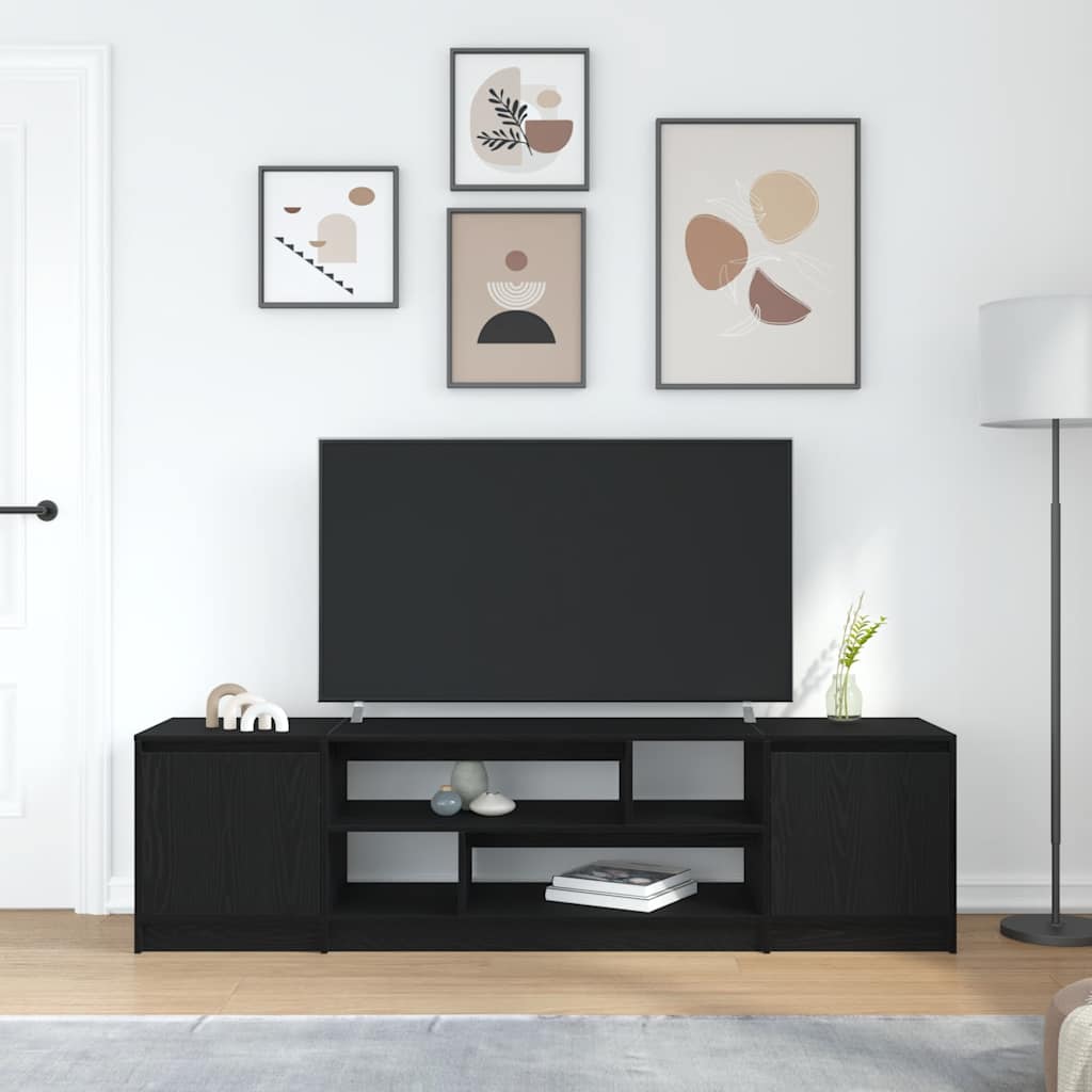 Wooden TV Stand 188.5cm Wide With 2 Doors - Vantage Home