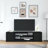 Wooden TV Stand 188.5cm Wide With 2 Doors - Vantage Home