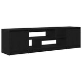 Wooden TV Stand 188.5cm Wide With 2 Doors - Vantage Home