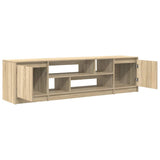 Wooden TV Stand 188.5cm Wide With 2 Doors - Vantage Home