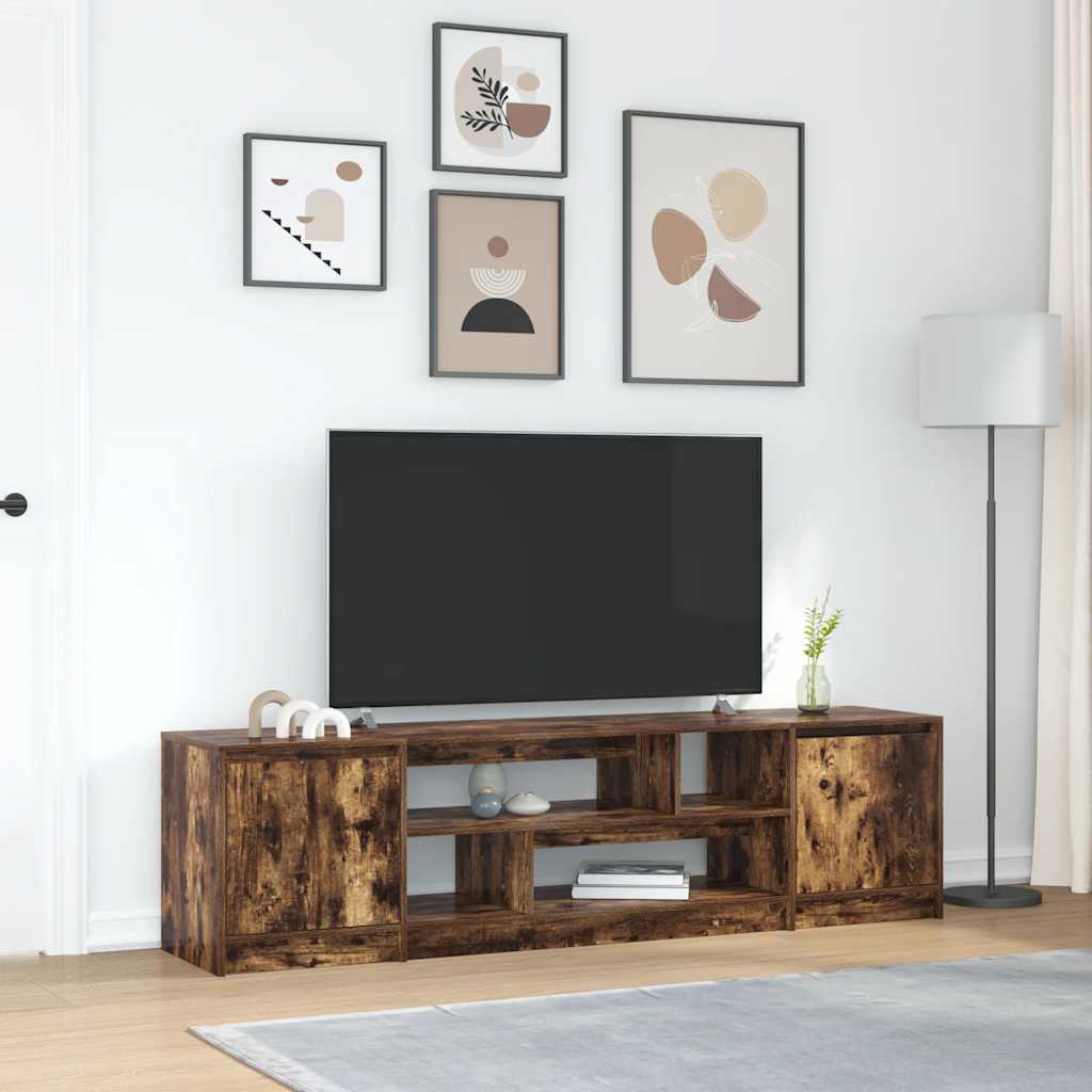 Wooden TV Stand 188.5cm Wide With 2 Doors - Vantage Home