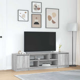 Wooden TV Stand 188.5cm Wide With 2 Doors - Vantage Home