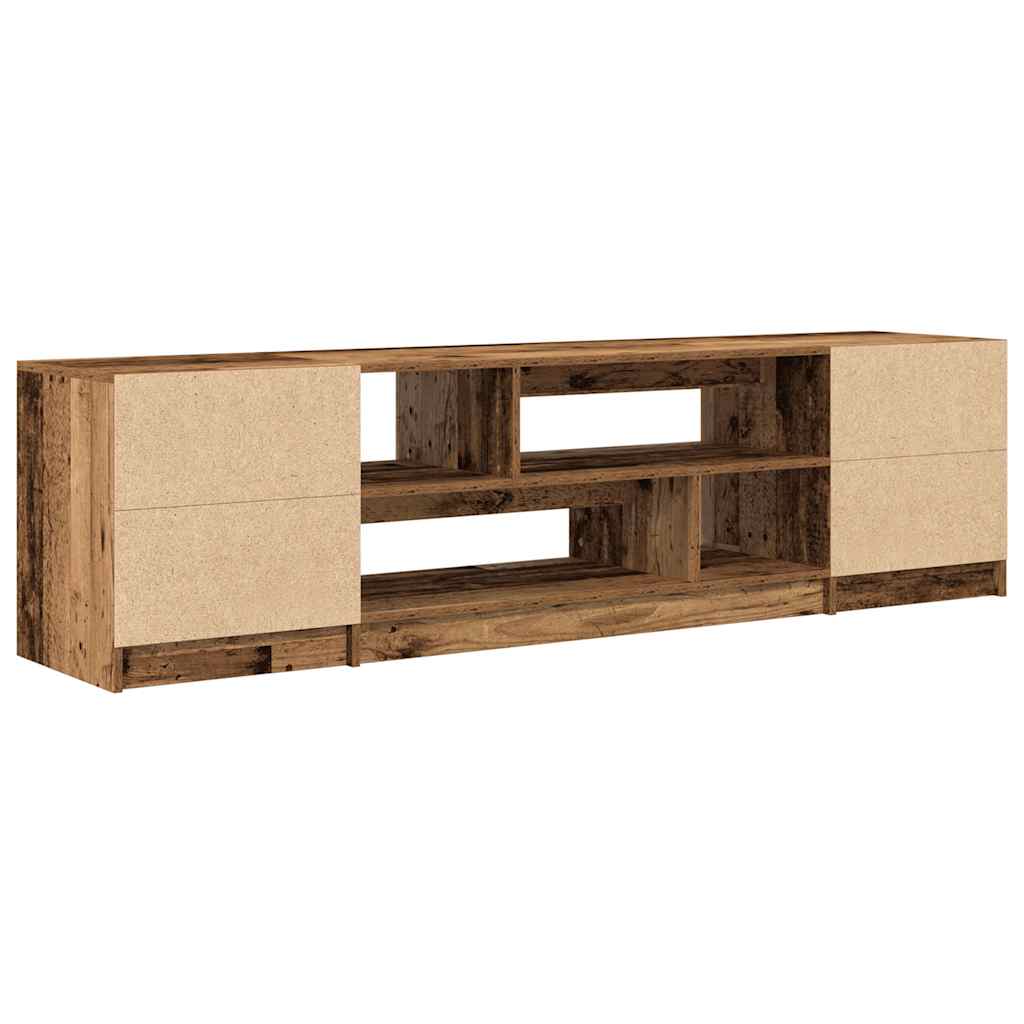 Wooden TV Stand 188.5cm Wide With 2 Doors - Vantage Home
