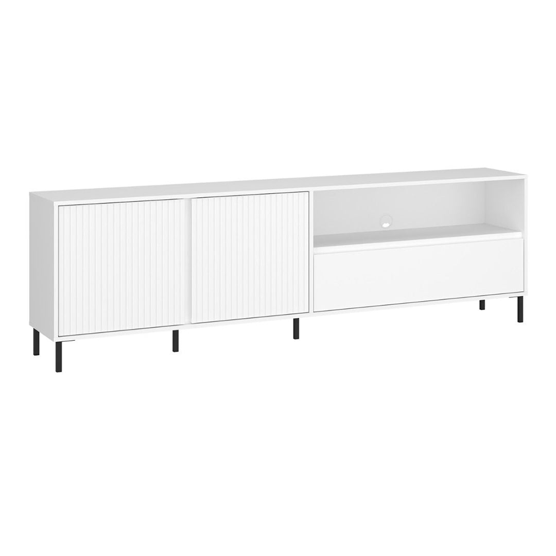 Wooden TV Stand With 2 Doors And 1 Drawer - Avenale