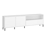 Wooden TV Stand With 2 Doors And 1 Drawer - Avenale