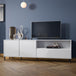 Wooden TV Stand 207.8cm Wide With 2 Doors And 1 Drawer - Avenale