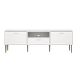 Wooden TV Stand With 2 Doors And 1 Drawer - Media