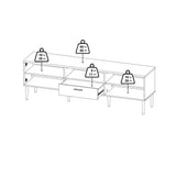Wooden TV Stand With 2 Doors And 1 Drawer - Media