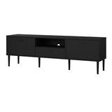 Wooden TV Stand With 2 Doors And 1 Drawer - Media