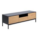 Wooden TV Stand With 2 Doors And 1 Drawer - Seaford