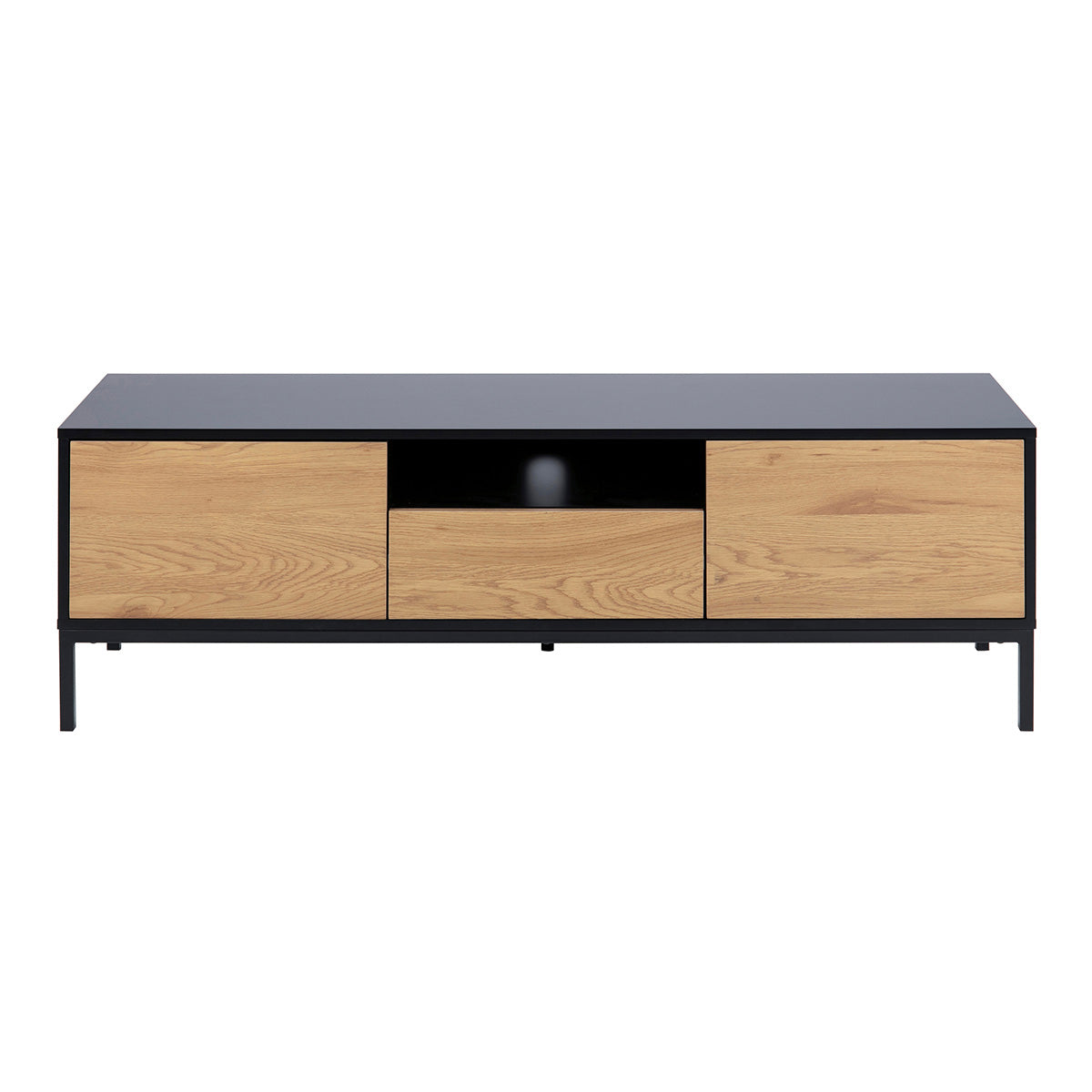 Wooden TV Stand With 2 Doors And 1 Drawer - Seaford