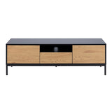 Wooden TV Stand With 2 Doors And 1 Drawer - Seaford