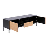 Wooden TV Stand With 2 Doors And 1 Drawer - Seaford