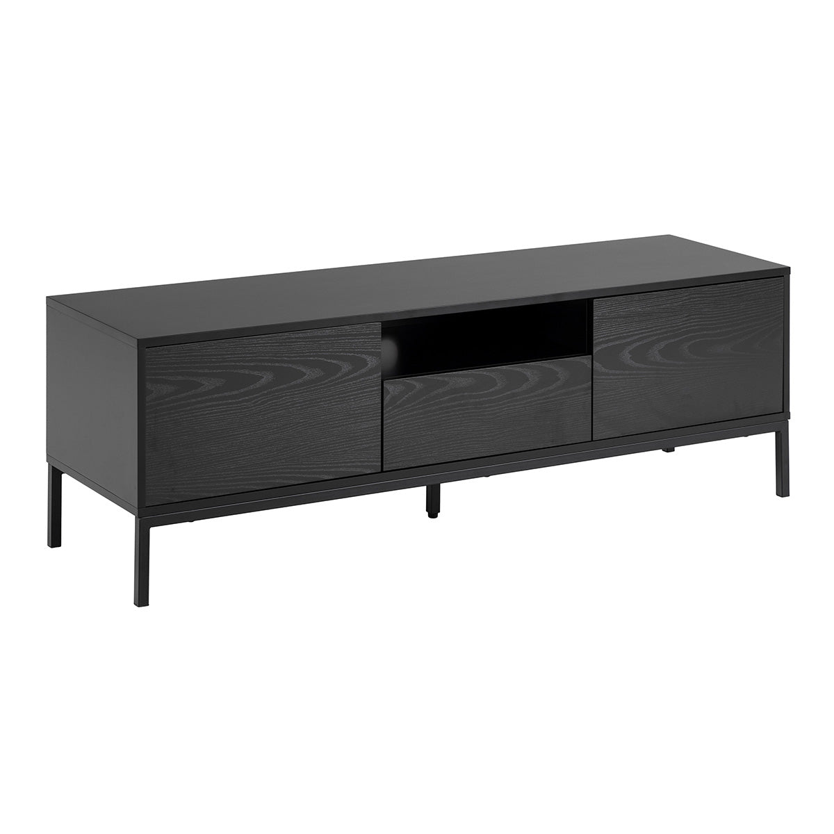 Wooden TV Stand With 2 Doors And 1 Drawer - Seaford