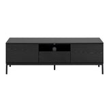 Wooden TV Stand With 2 Doors And 1 Drawer - Seaford