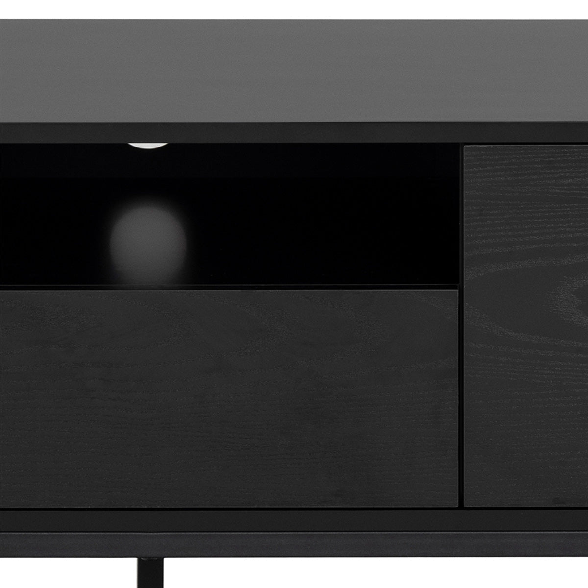 Wooden TV Stand With 2 Doors And 1 Drawer - Seaford