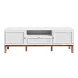 Wooden TV Stand With 2 Doors And 1 Drawer - Wensley