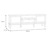 Wooden TV Stand With 2 Doors And 1 Drawer - Wensley