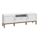 Wooden TV Stand With 2 Doors And 1 Drawer - Wensley