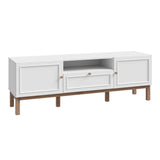 Wooden TV Stand With 2 Doors And 1 Drawer - Wensley