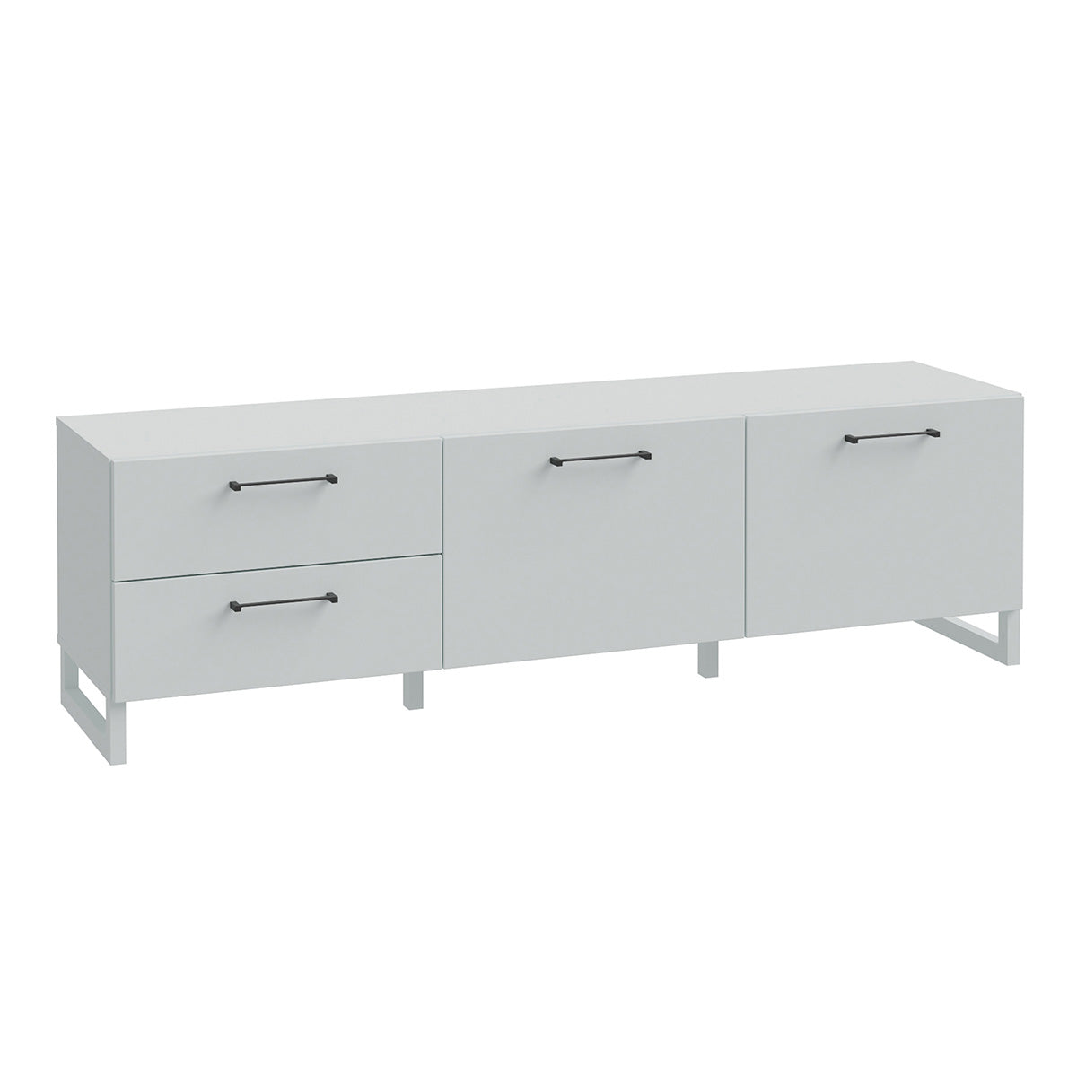 Wooden TV Stand With 2 Doors And 2 Drawers - Sali