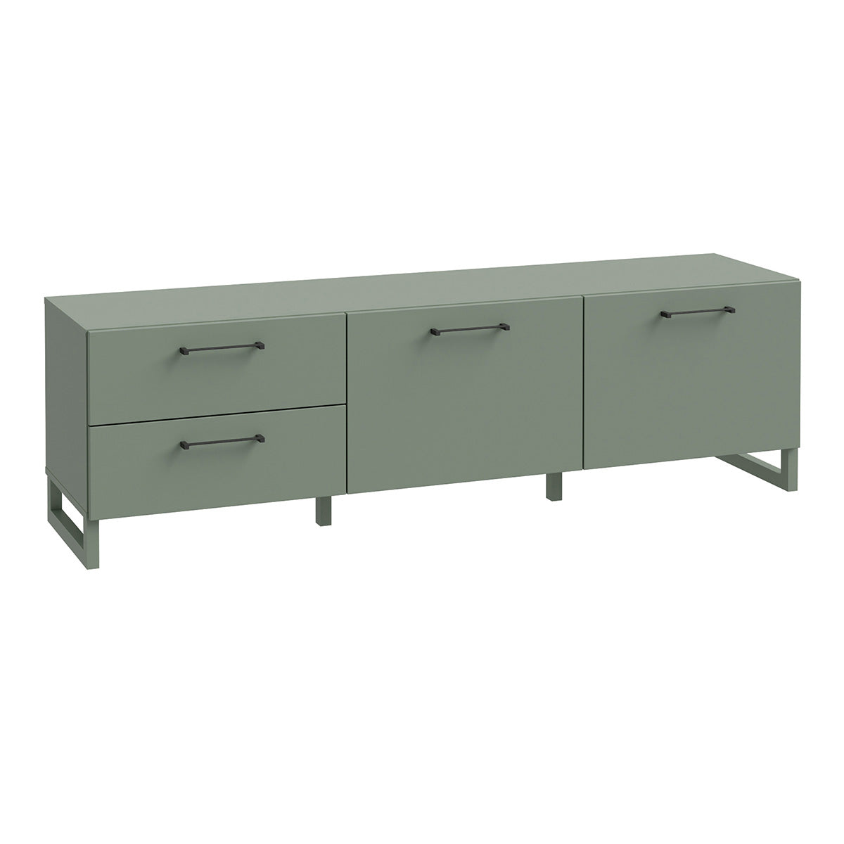 Wooden TV Stand With 2 Doors And 2 Drawers - Sali