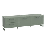 Wooden TV Stand With 2 Doors And 2 Drawers - Sali