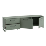 Wooden TV Stand With 2 Doors And 2 Drawers - Sali
