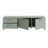 Wooden TV Stand With 2 Doors And 2 Drawers - Sali