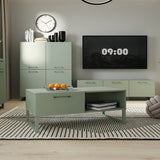 Wooden TV Stand With 2 Doors And 2 Drawers - Sali
