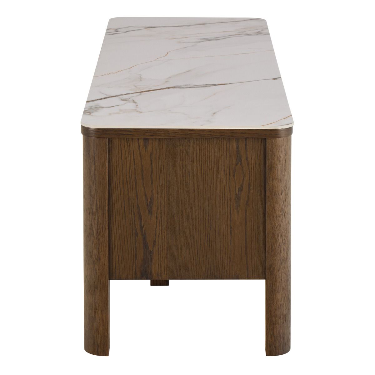 Wooden TV Stand With 2 Doors And Ceramic Top - Southampton