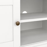 Wooden TV Stand With 2 Doors - Paris