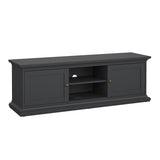 Wooden TV Stand With 2 Doors - Paris