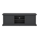 Wooden TV Stand With 2 Doors - Paris