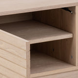 Wooden TV Stand With 2 Doors And Shelf - Linley