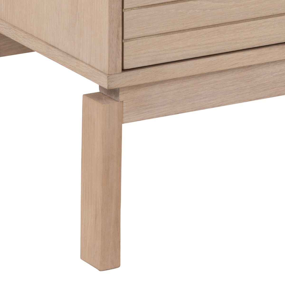 Wooden TV Stand With 2 Doors And Shelf - Linley