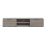 Wooden TV Stand With 2 Drawers And 2 Shelves - Match