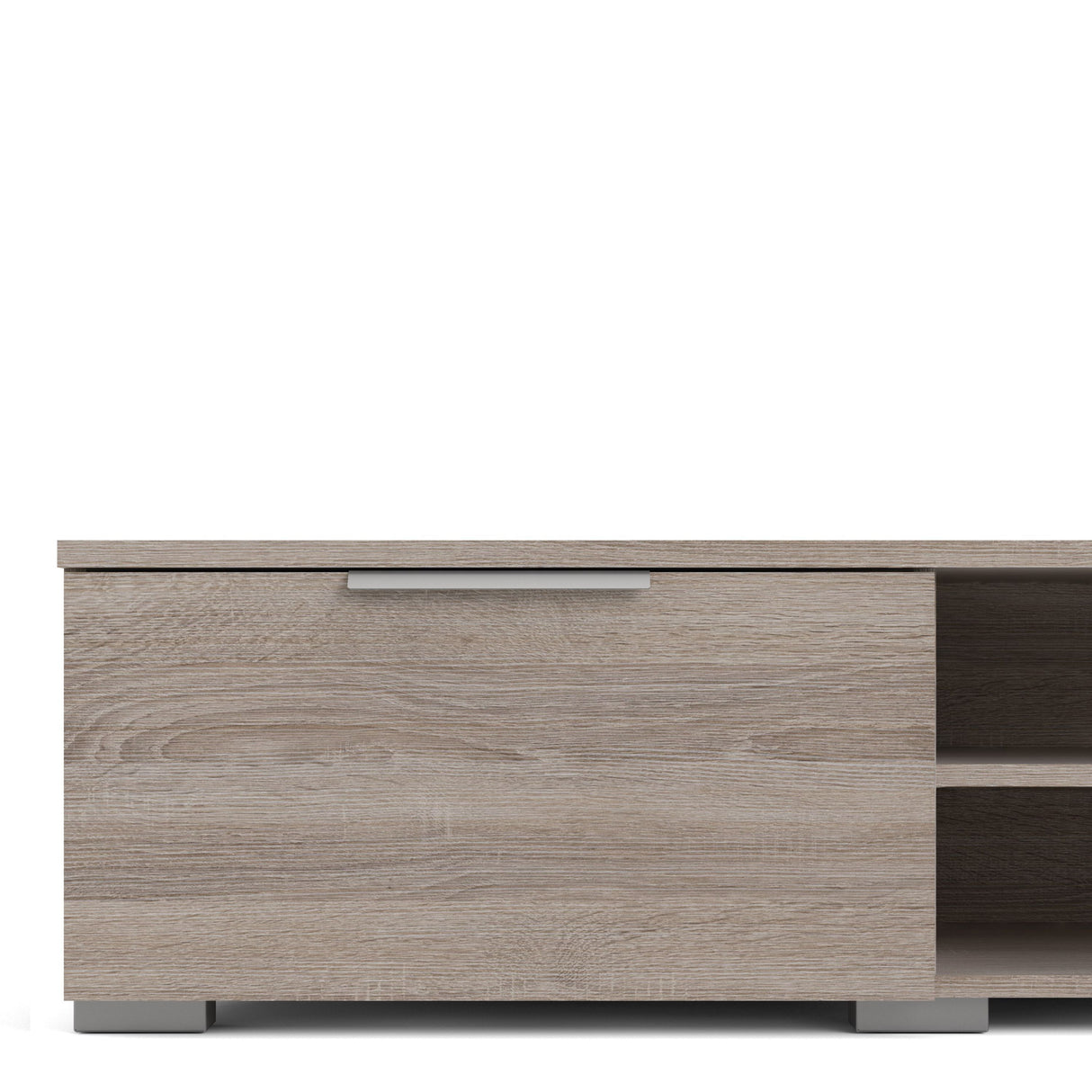 Wooden TV Stand With 2 Drawers And 2 Shelves - Match