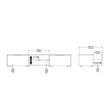 Wooden TV Stand With 2 Drawers And 2 Shelves - Match