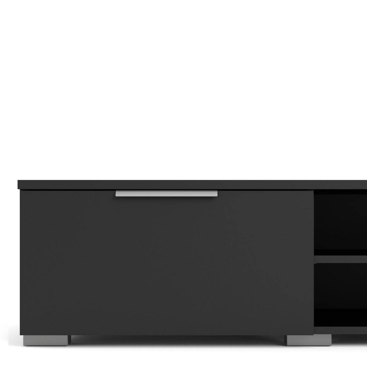 Wooden TV Stand With 2 Drawers And 2 Shelves - Match